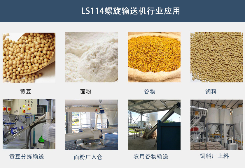 LS114螺旋輸送機行業(yè)應用