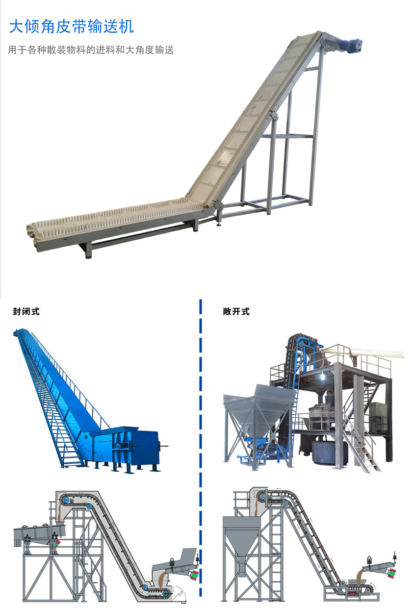 在環(huán)境溫度為-19℃ ~+40℃范圍內(nèi)，輸送堆積比重為0.5-2.5t/m3的各種散狀物料