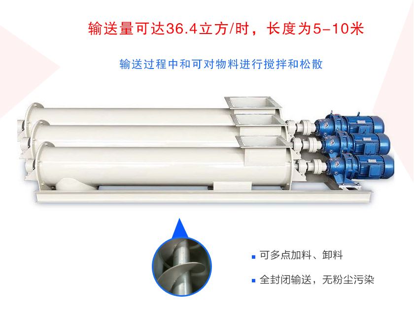 小型螺旋給料機特點