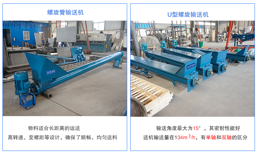 螺旋管輸送機和U型螺旋輸送機